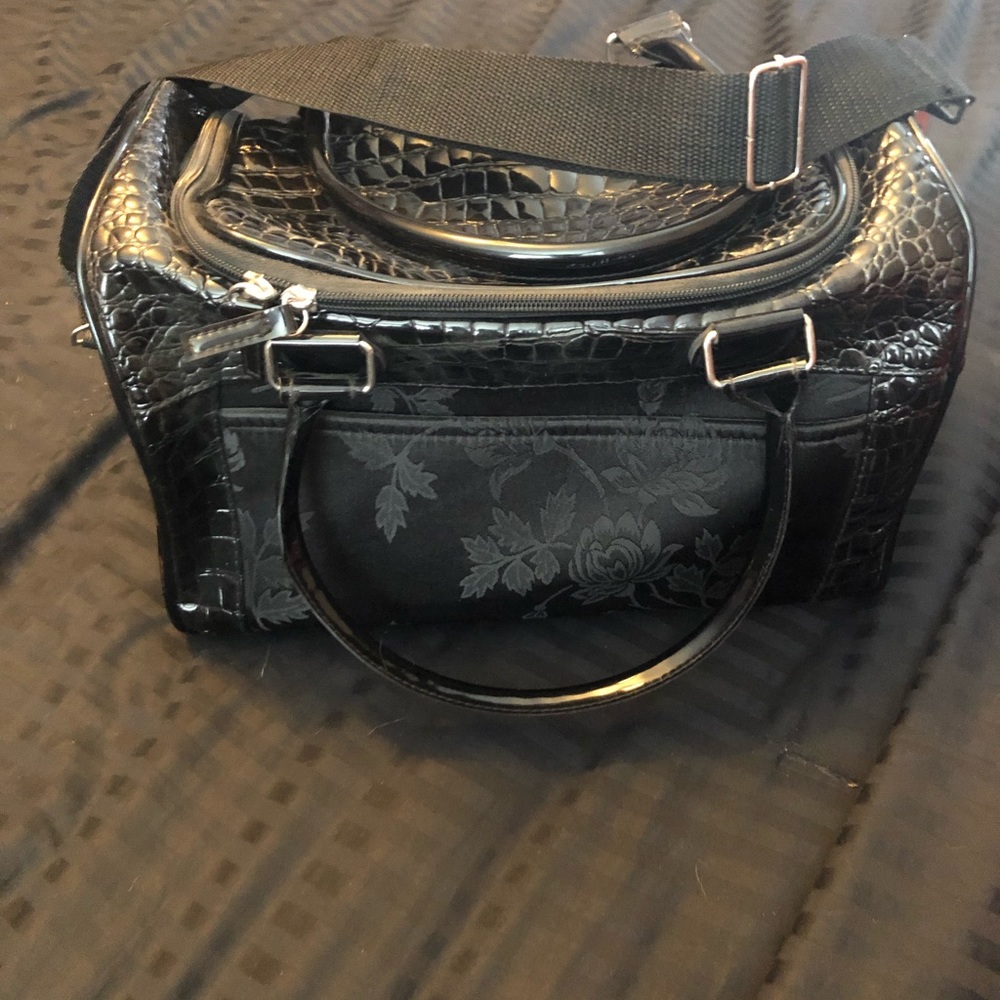 Black overnight bag